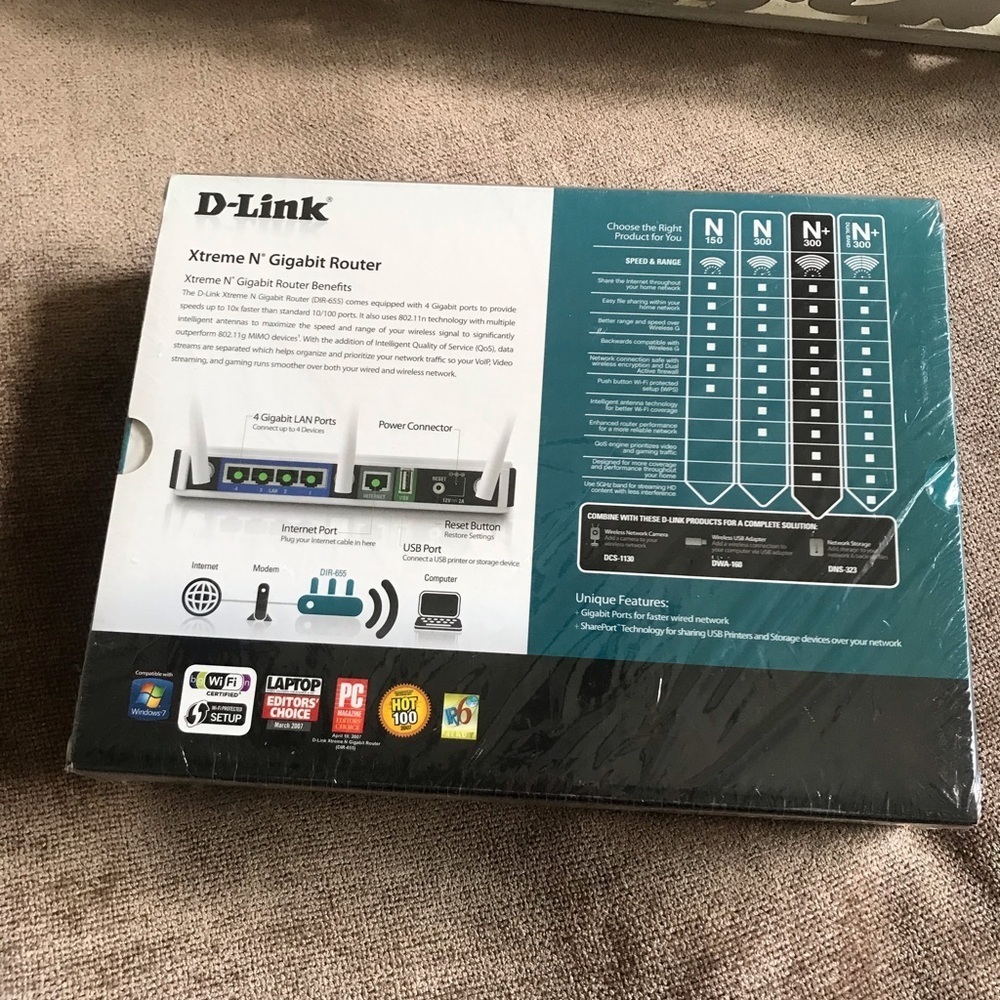 NWT D-Link Wireless Router (DIR-655) - Picture 2 of 7